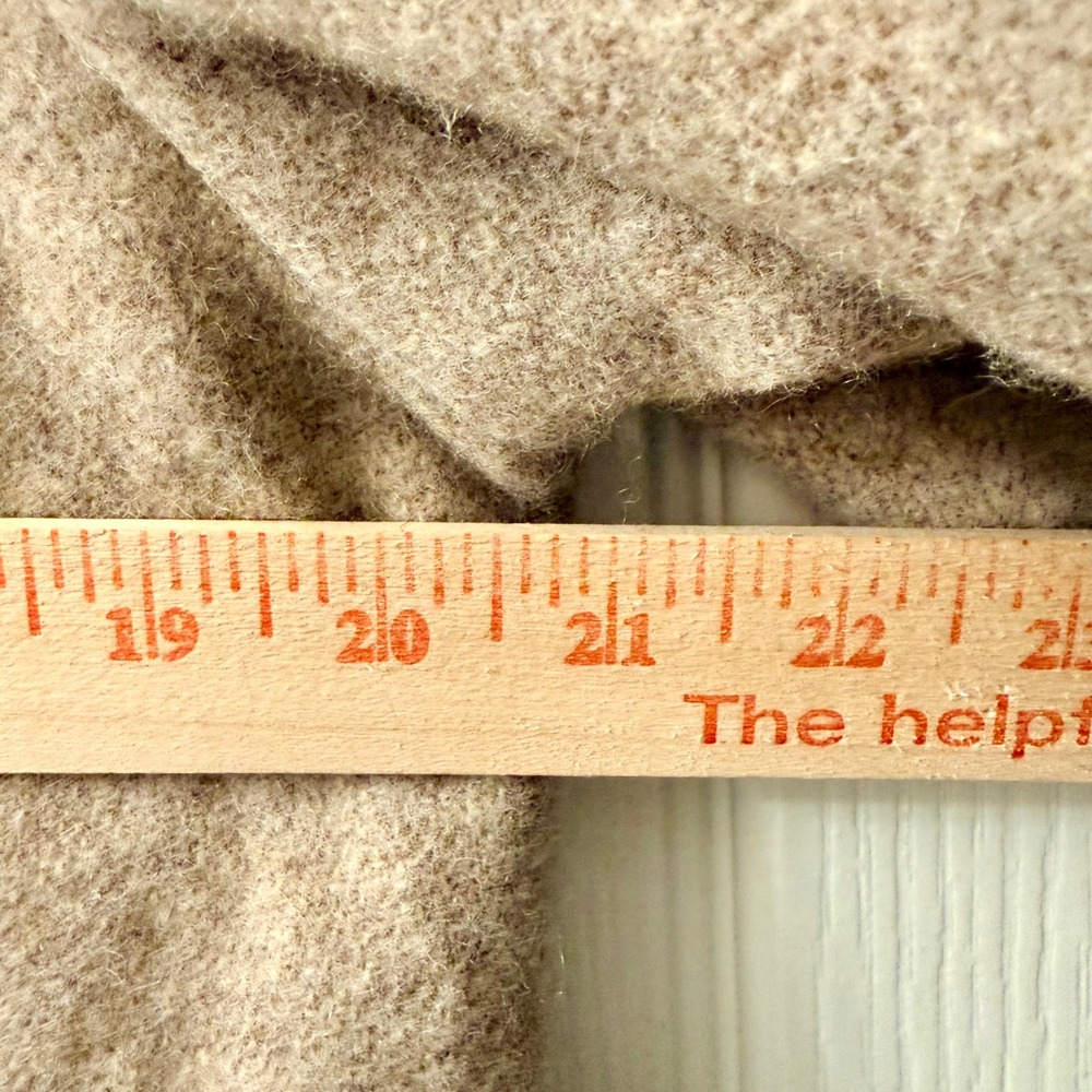 VTG Sears The Fashion Place Women's M Tan Tweed Wool Blend Button Front Coat 70s - Picture 6 of 12